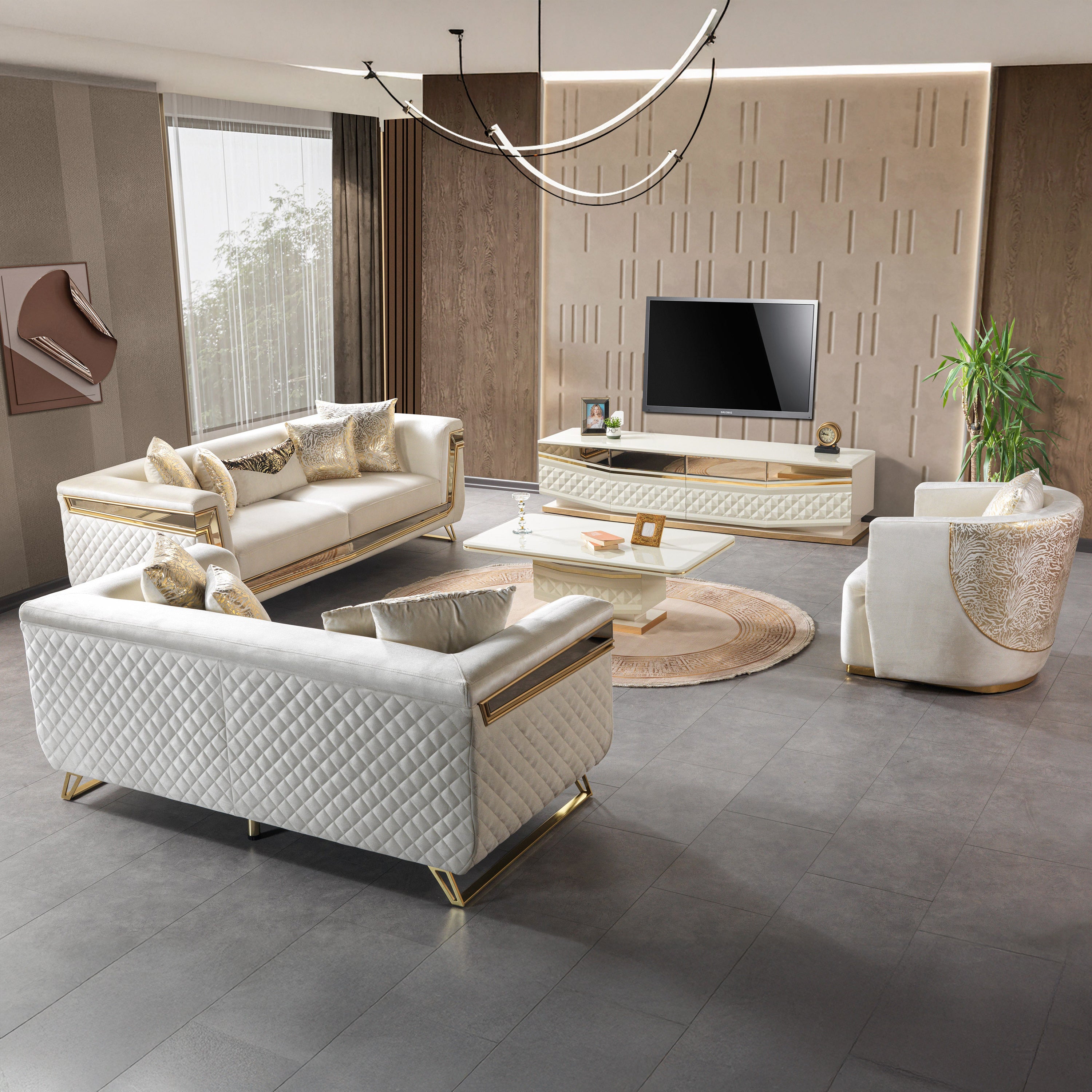 Nova - Anica Ivory Tv Stand