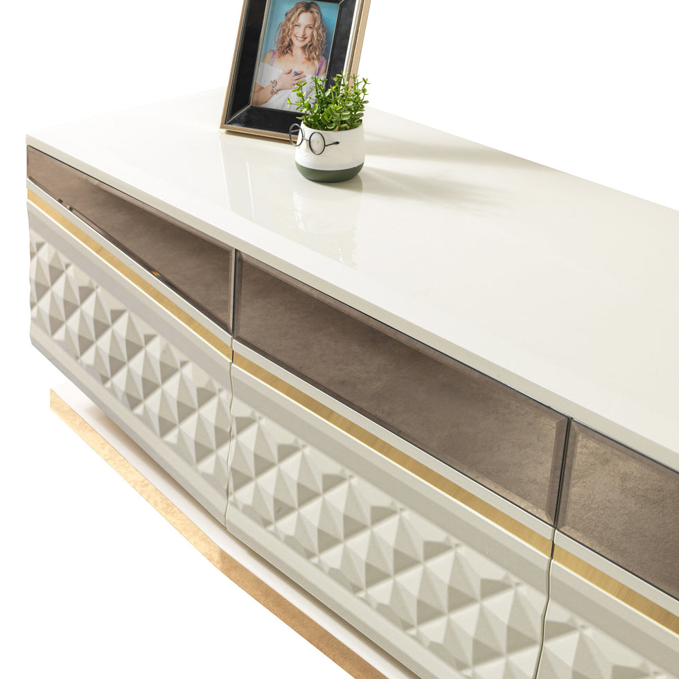Nova - Anica Ivory Tv Stand