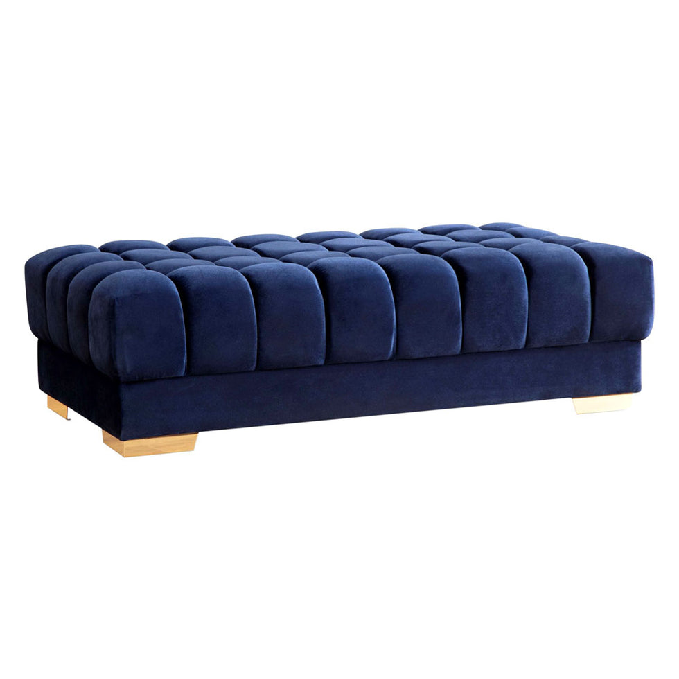 Nova - Ariana Velvet Rectangle Ottoman