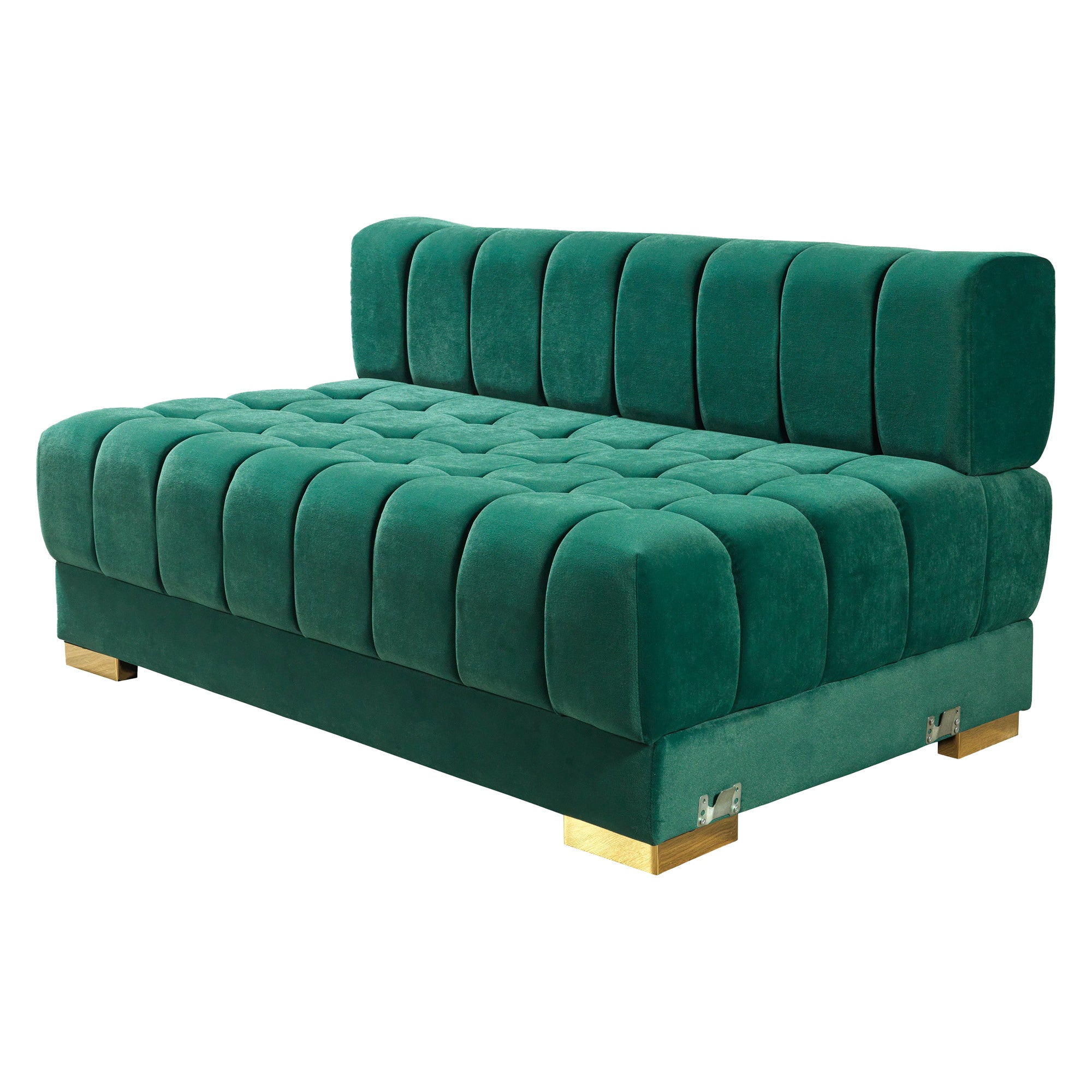 Nova - Ariana Green Velvet Double Chaise 138" Sectional