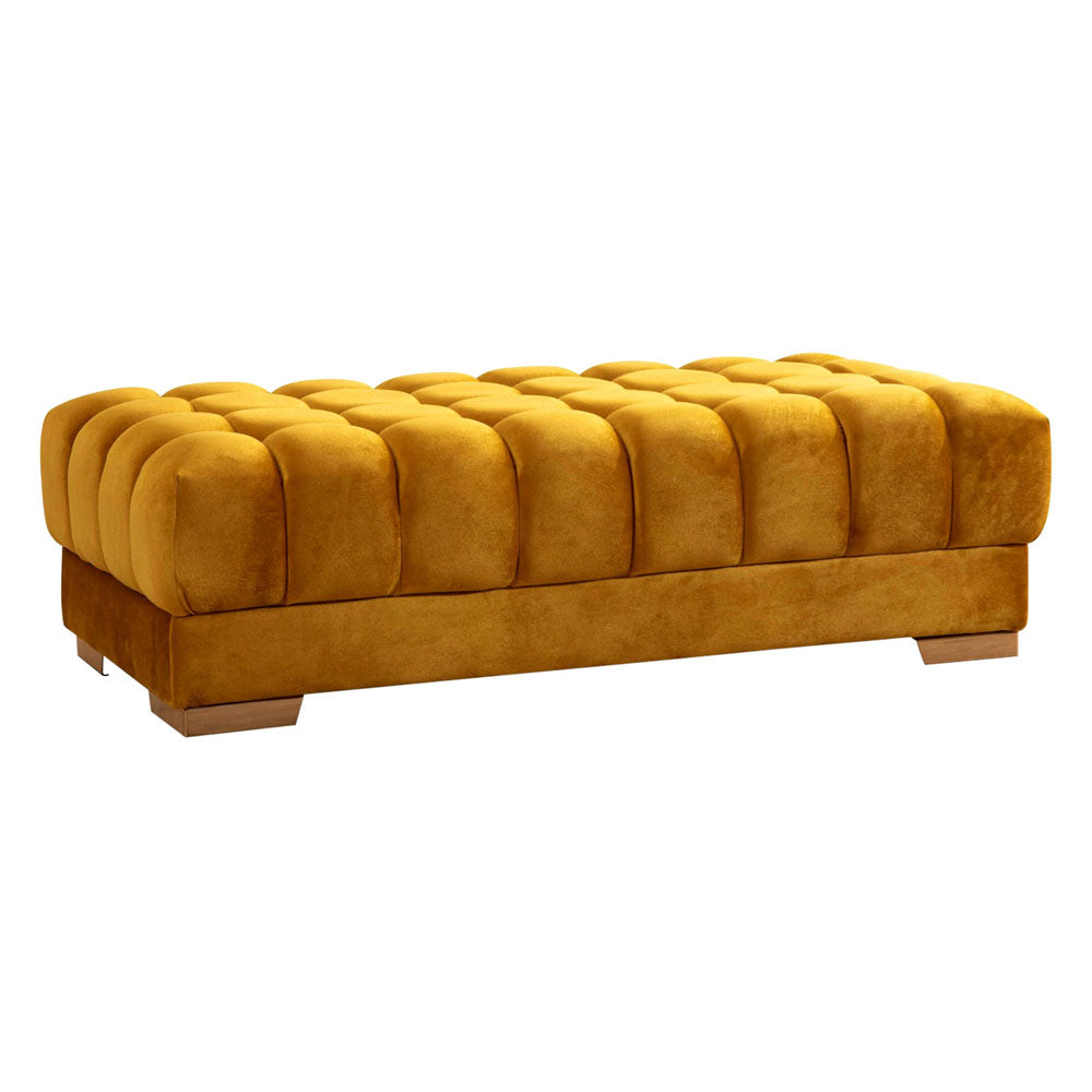 Nova - Ariana Velvet Rectangle Ottoman