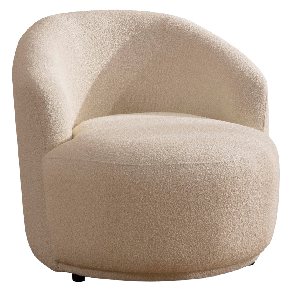 Nova - Bonita Ivory Boucle Accent Chair