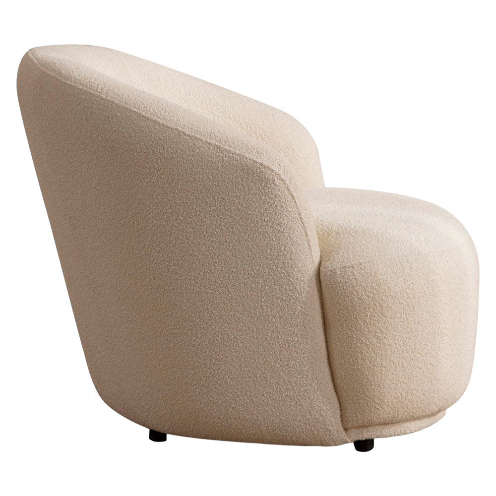 Nova - Bonita Ivory Boucle Accent Chair