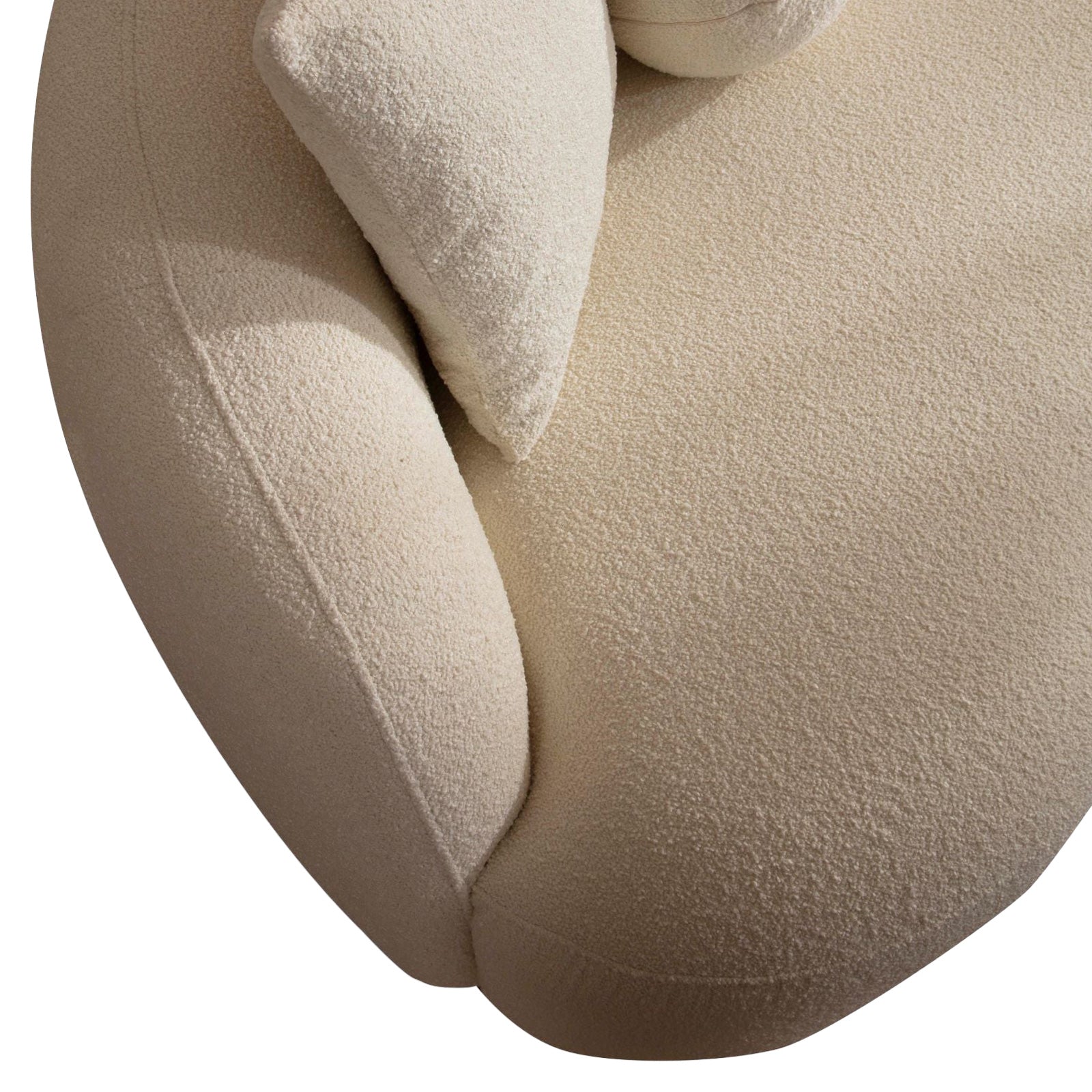 Nova - Bonita Ivory Boucle Loveseat