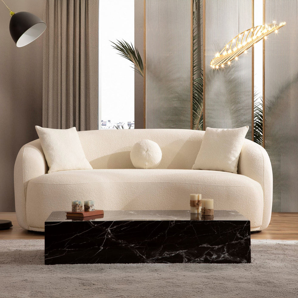 Nova - Bonita Ivory Boucle Sofa & Loveseat Set