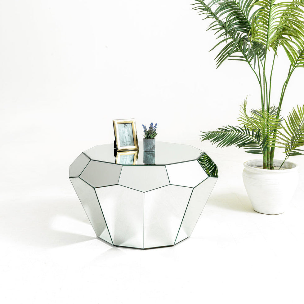Nova - Diamond Mirrored Coffee Table