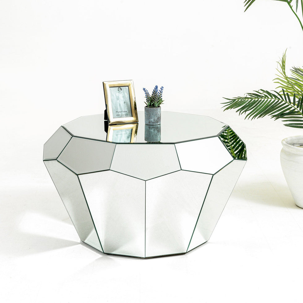 Nova - Diamond Mirrored Coffee Table
