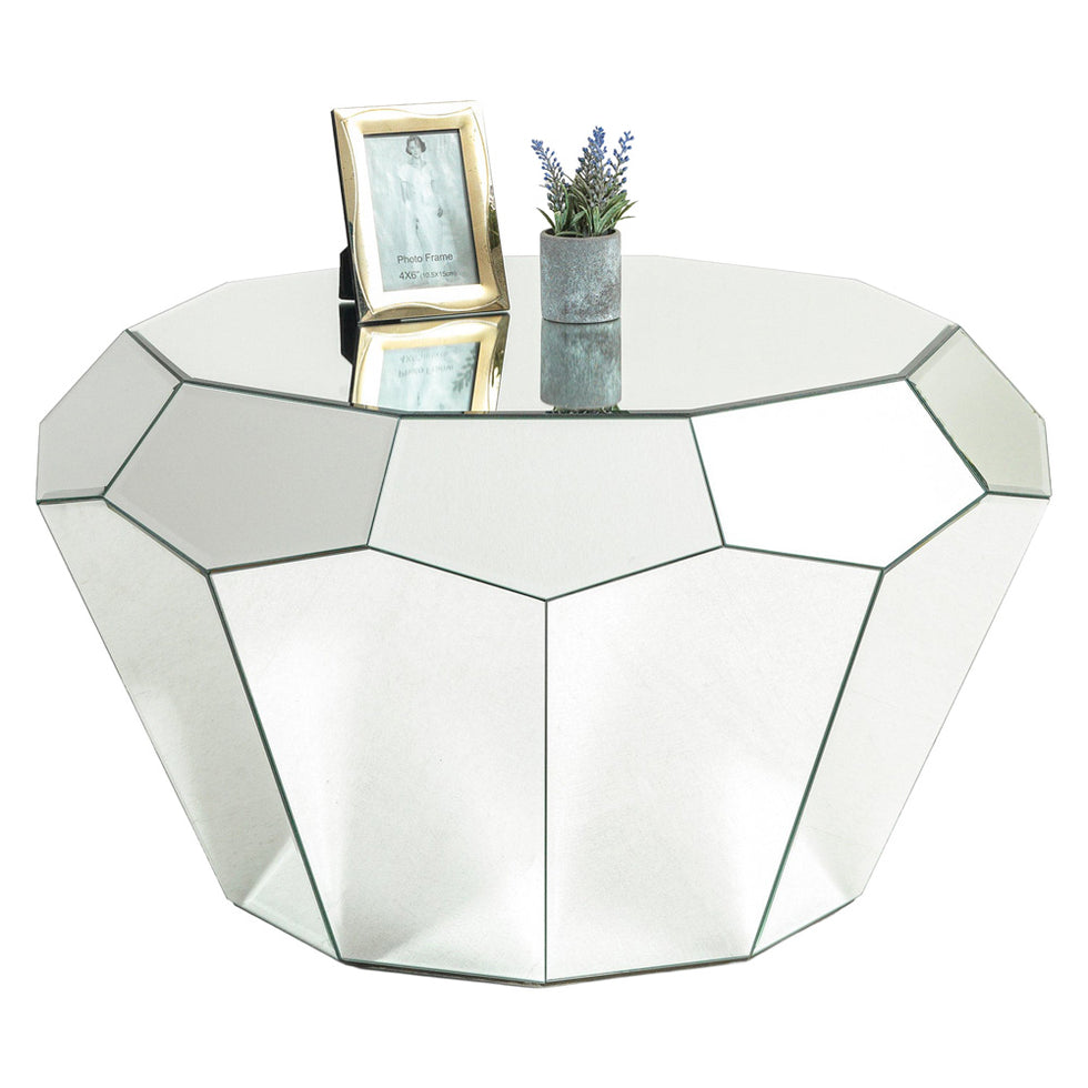 Nova - Diamond Mirrored Coffee Table
