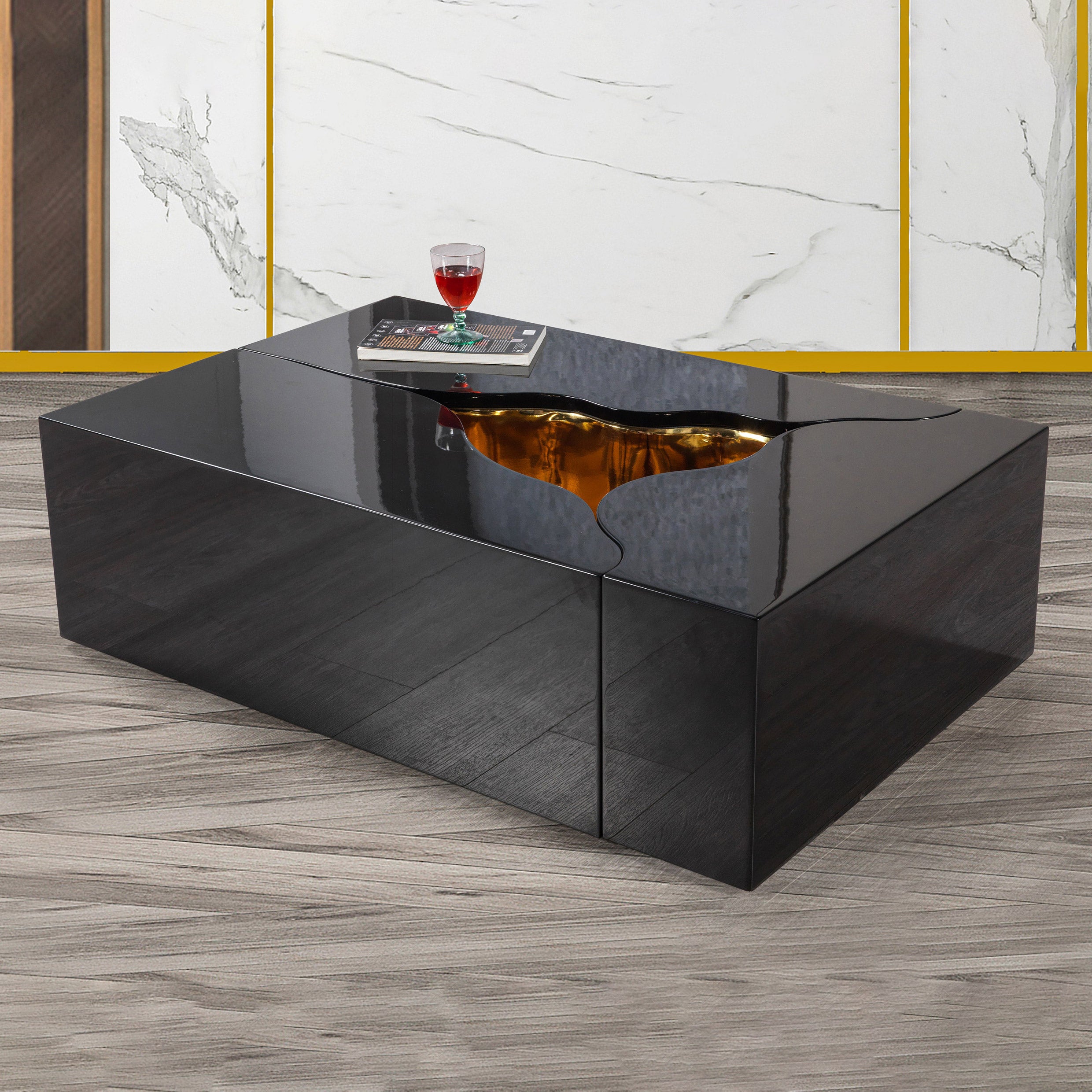 Nova - Dream Glass 3-Piece Coffee Table