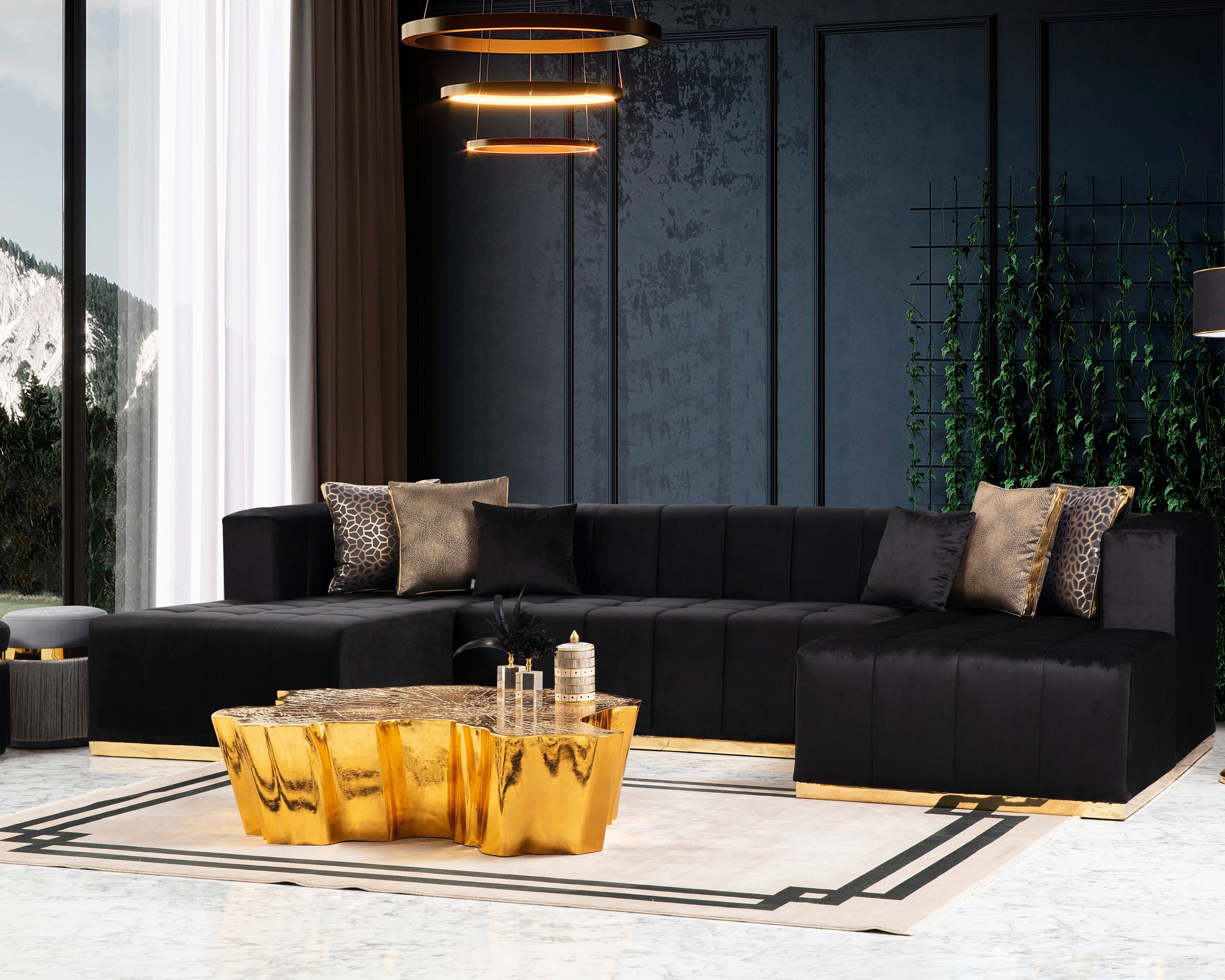 Nova - Elisha Gold Coffee Table