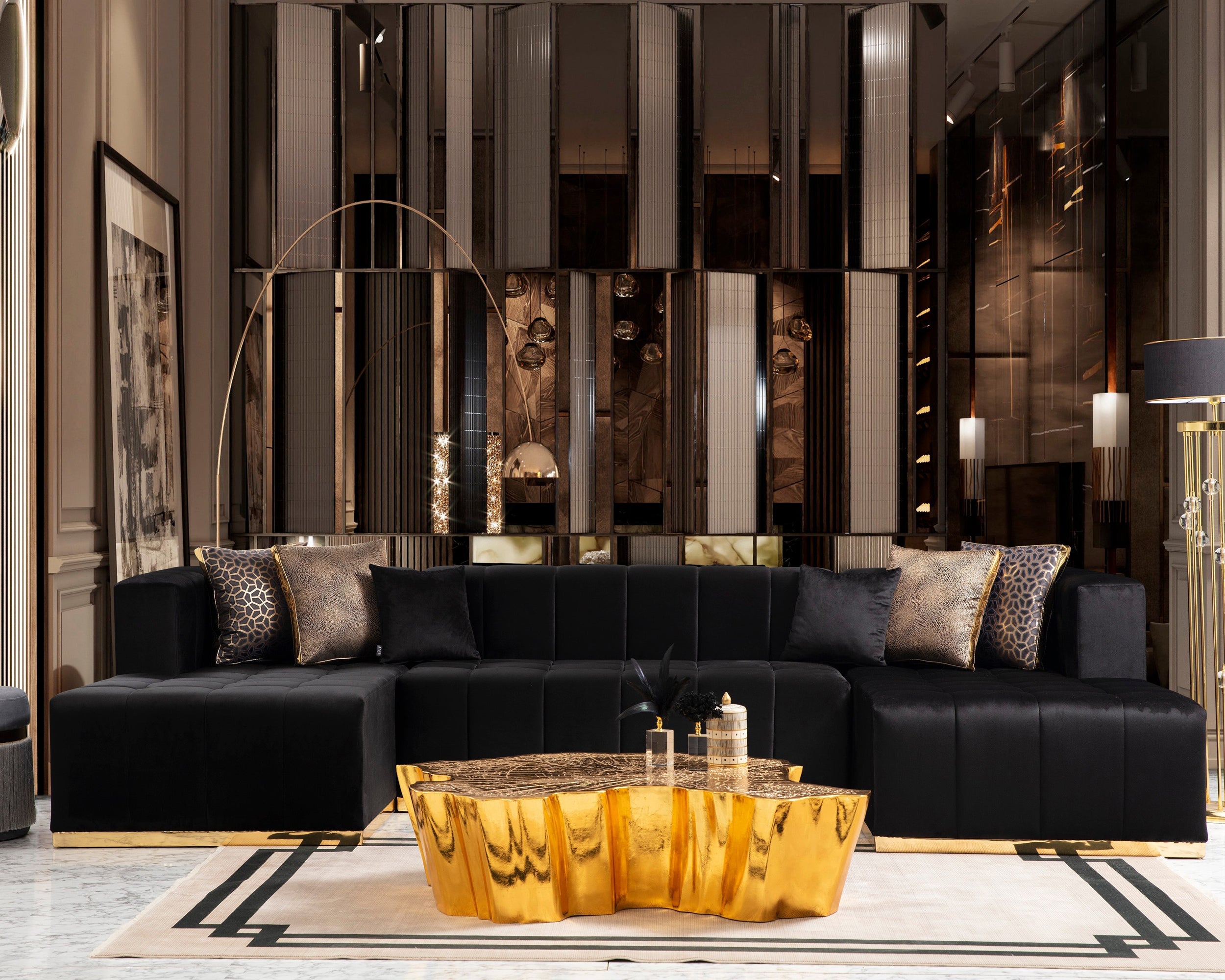 Nova - Elisha Gold Coffee Table