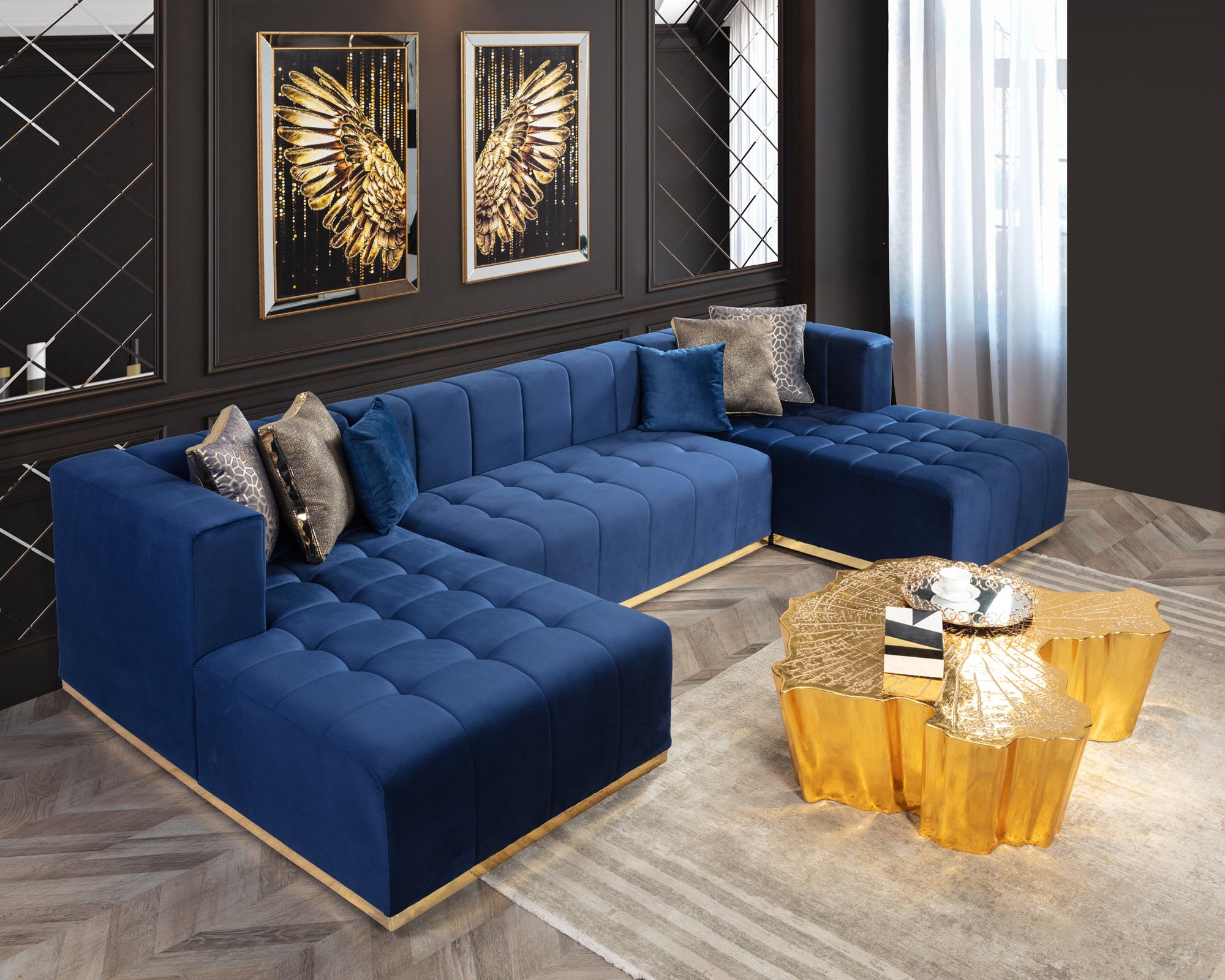 Nova - Elisha Gold Coffee Table