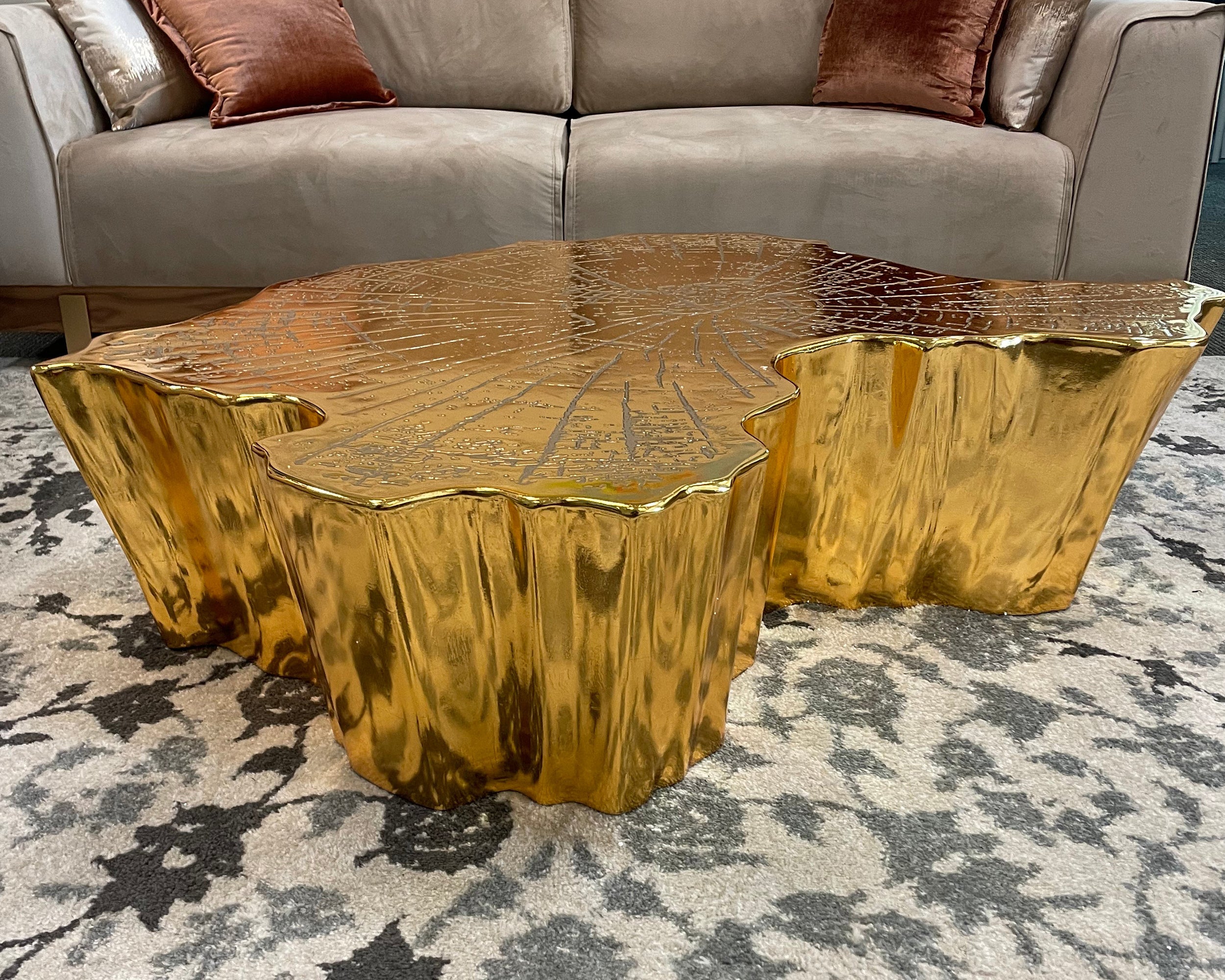 Nova - Elisha Gold Coffee Table