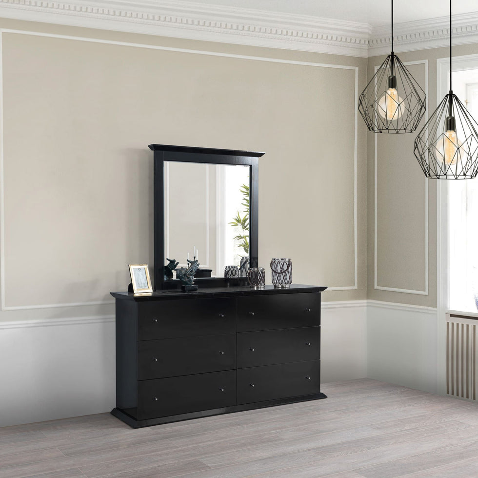 Nova - Erika Black 4 pc Queen Bedroom Set