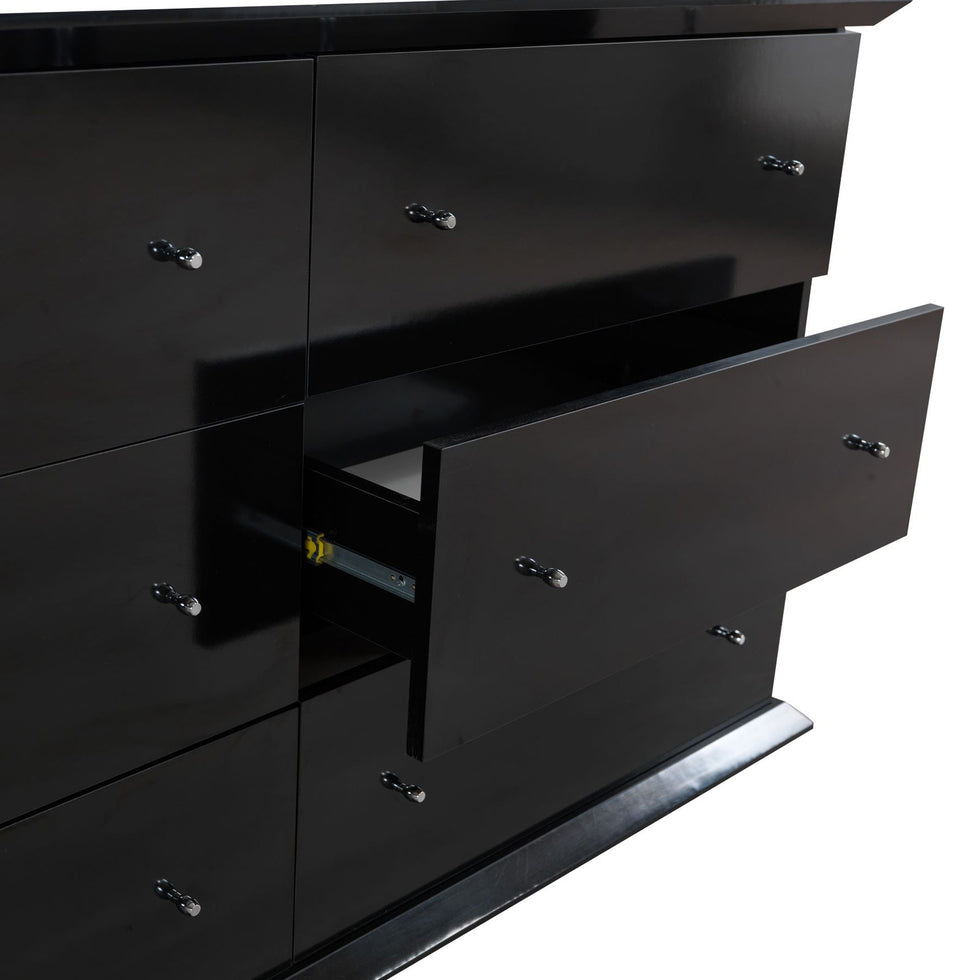 Nova - Erika Black 4 pc Queen Bedroom Set