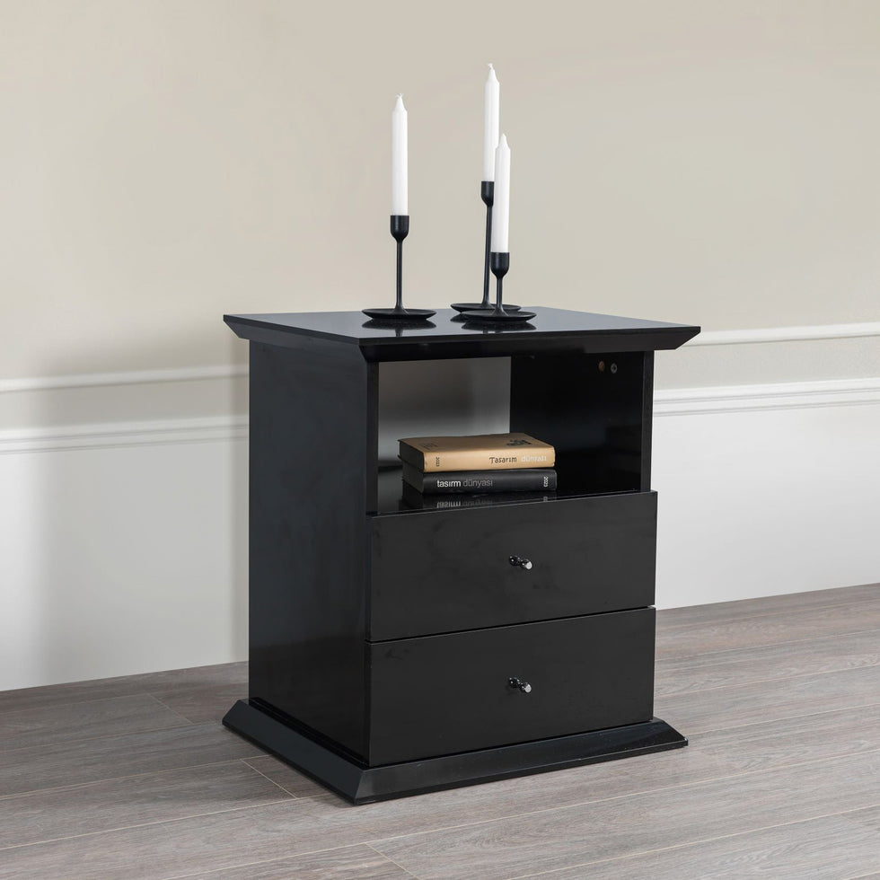 Nova - Erika Black 4 pc Queen Bedroom Set