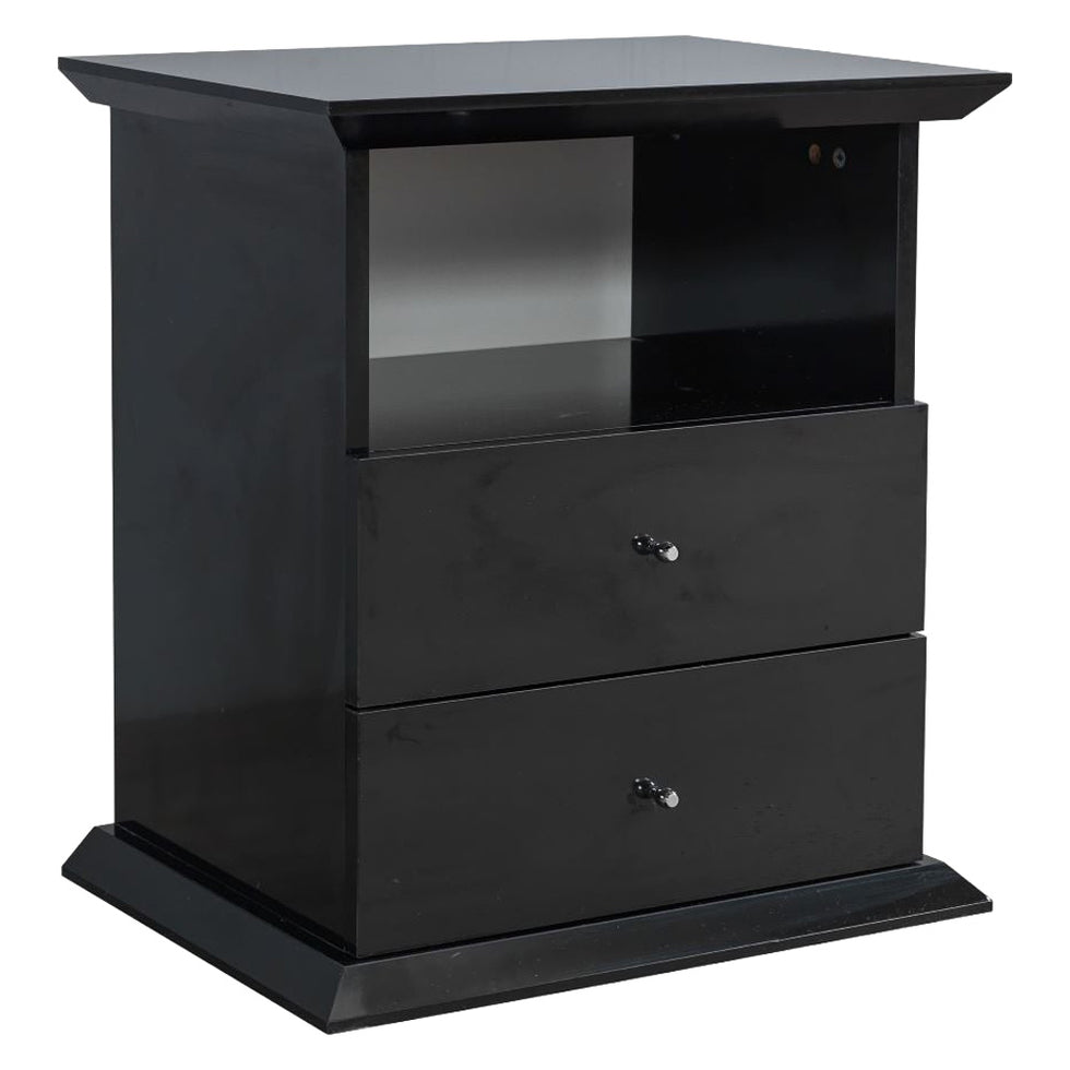 Nova - Erika Black 4 pc Queen Bedroom Set