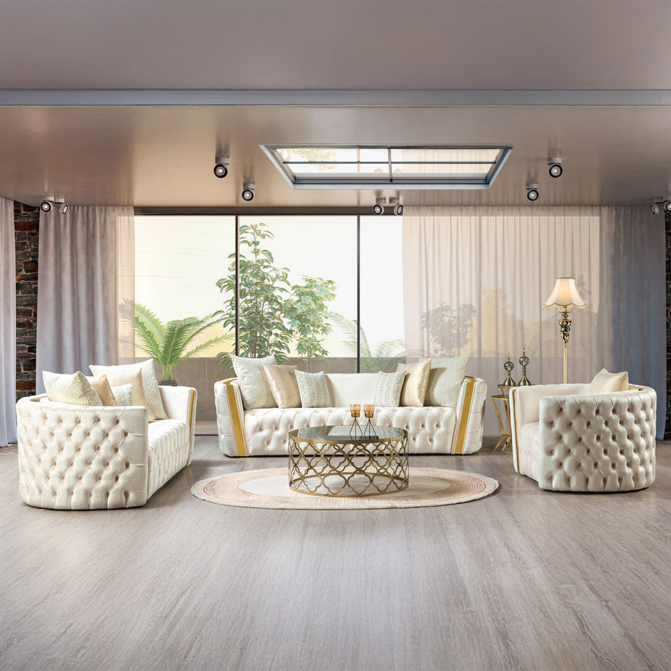 Nova - Fanci Velvet Sofa & Loveseat