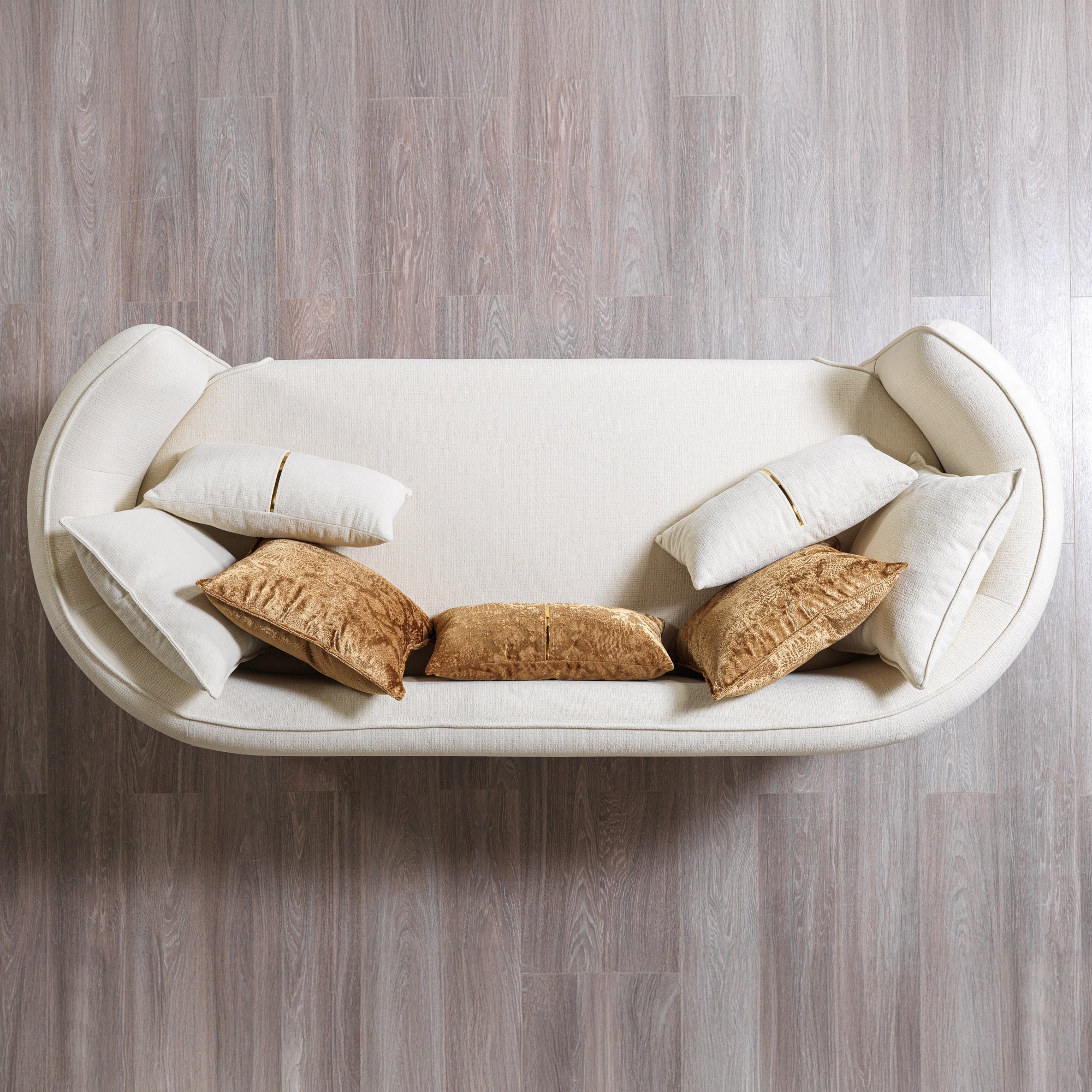 Nova - Helena Ivory Velvet Sofa & Loveseat