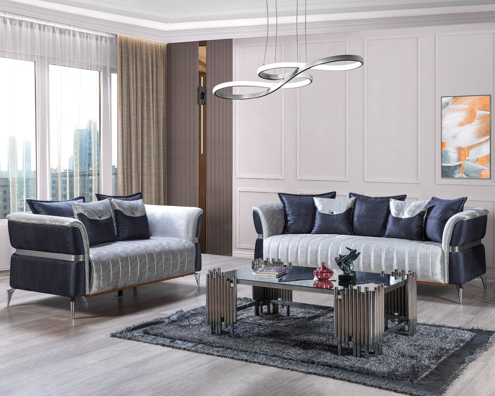 Nova - Leina Velvet Sofa & Loveseat
