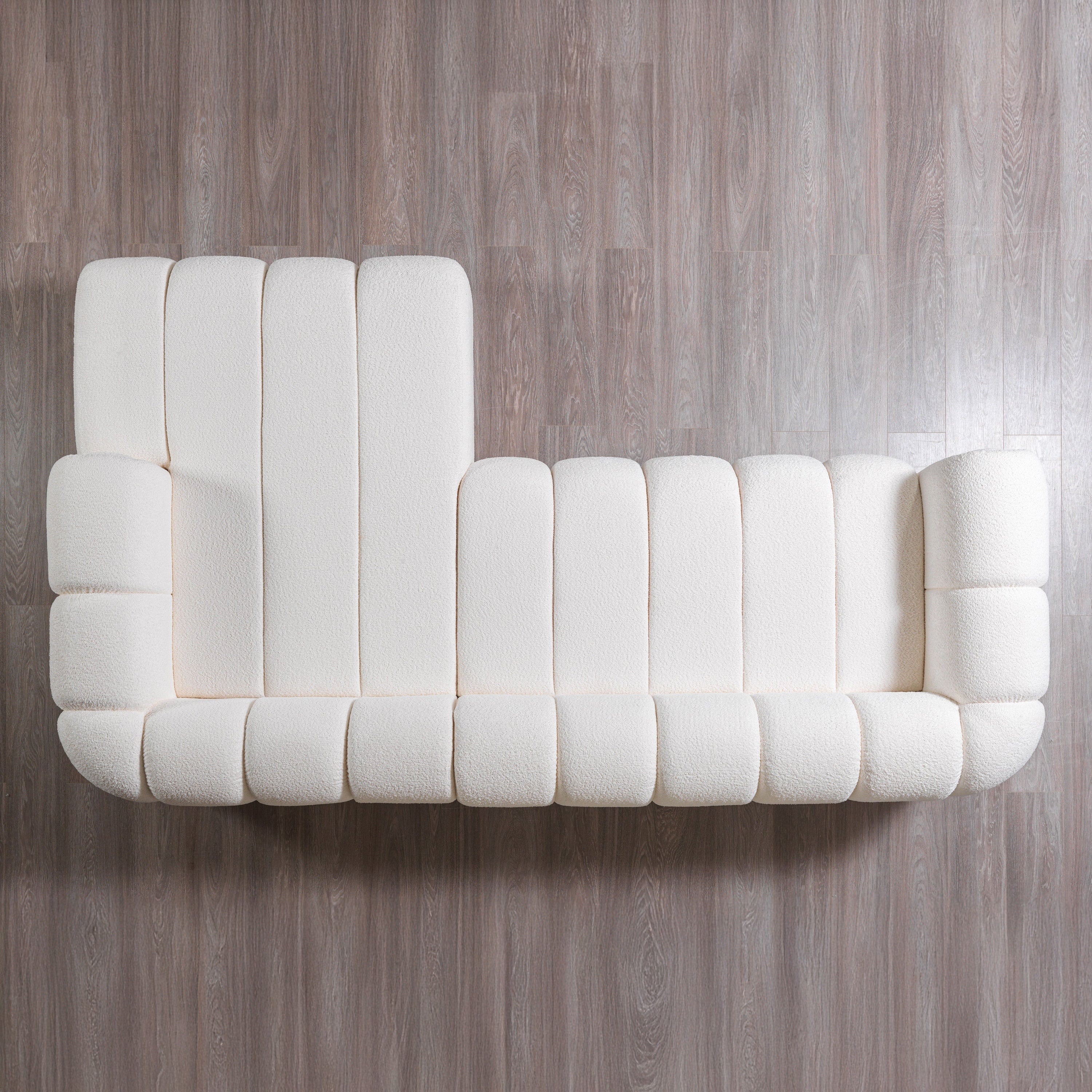 Nova - Lis Ivory Boucle RAF 115" Sectional