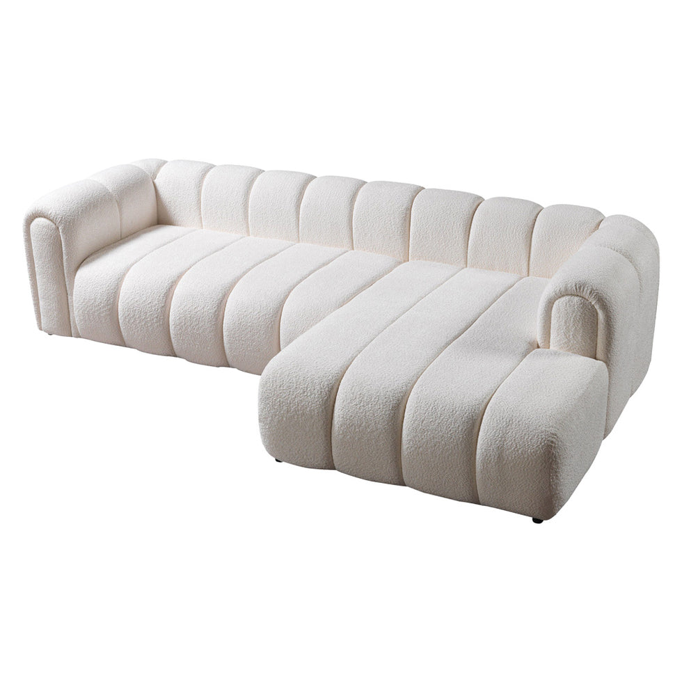 Nova - Lis Ivory Boucle RAF 115" Sectional