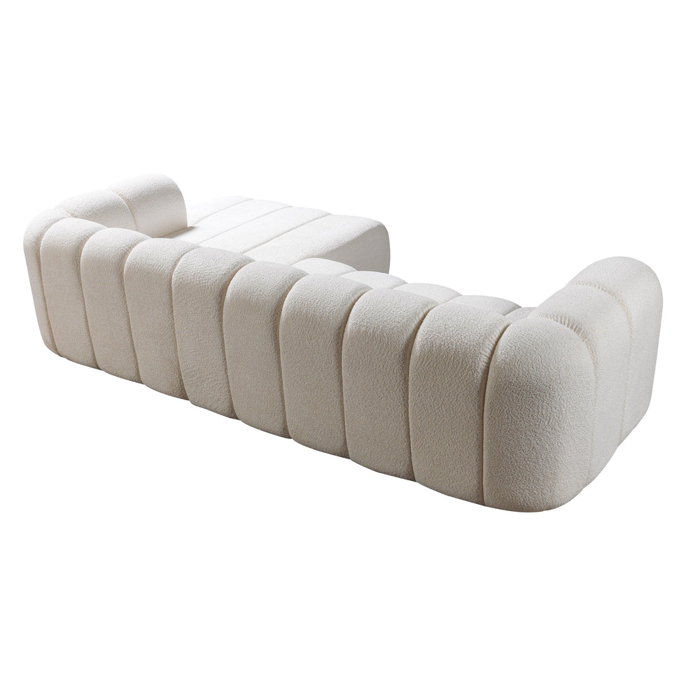 Nova - Lis Ivory Boucle RAF 115" Sectional