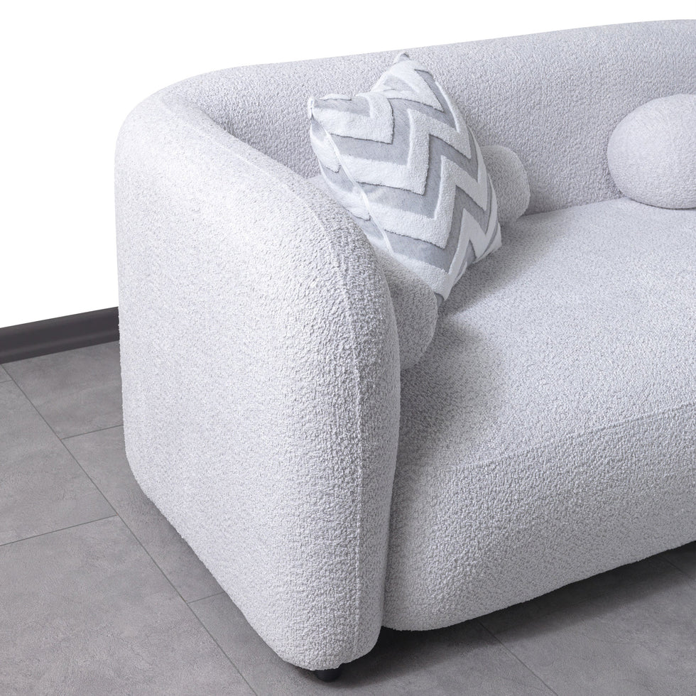 Nova - Liva Gray Boucle RAF 110" Sectional