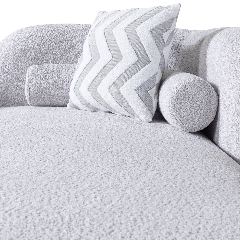 Nova - Liva Gray Boucle RAF 110" Sectional