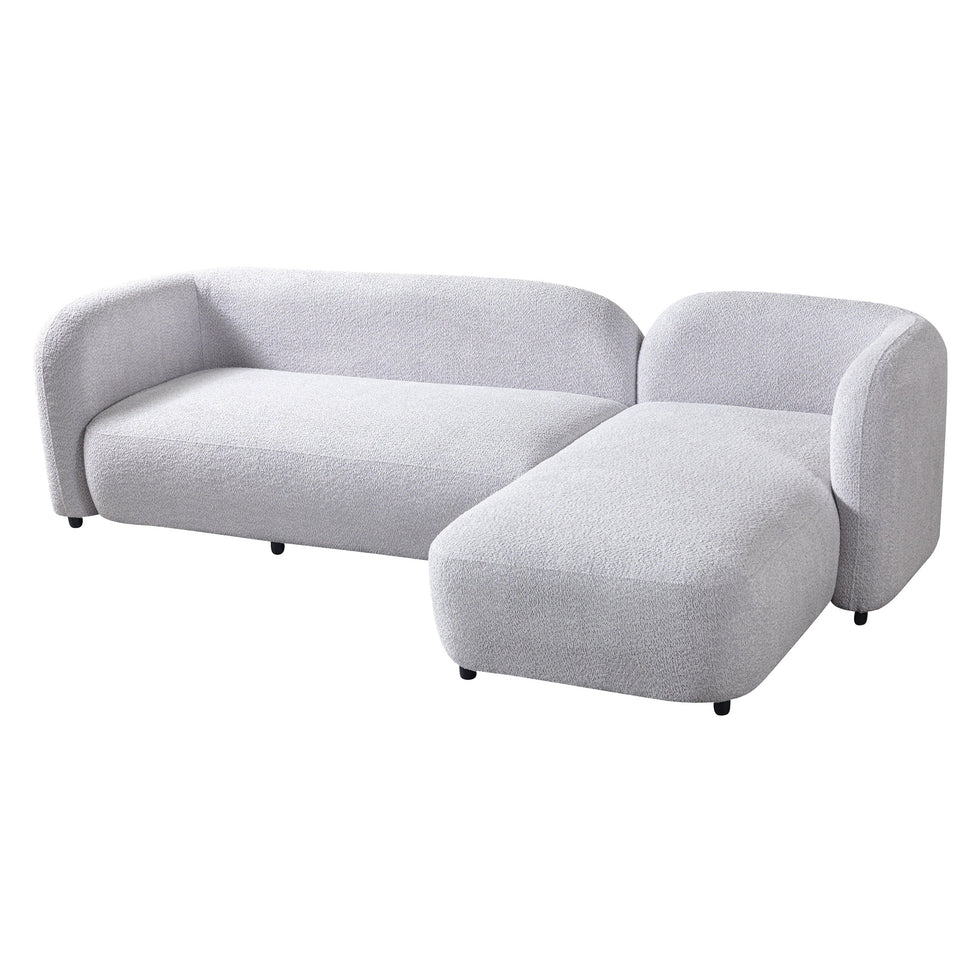 Nova - Liva Gray Boucle RAF 110" Sectional