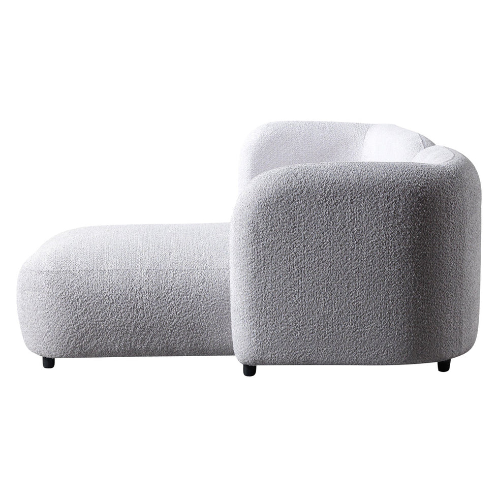 Nova - Liva Gray Boucle RAF 110" Sectional