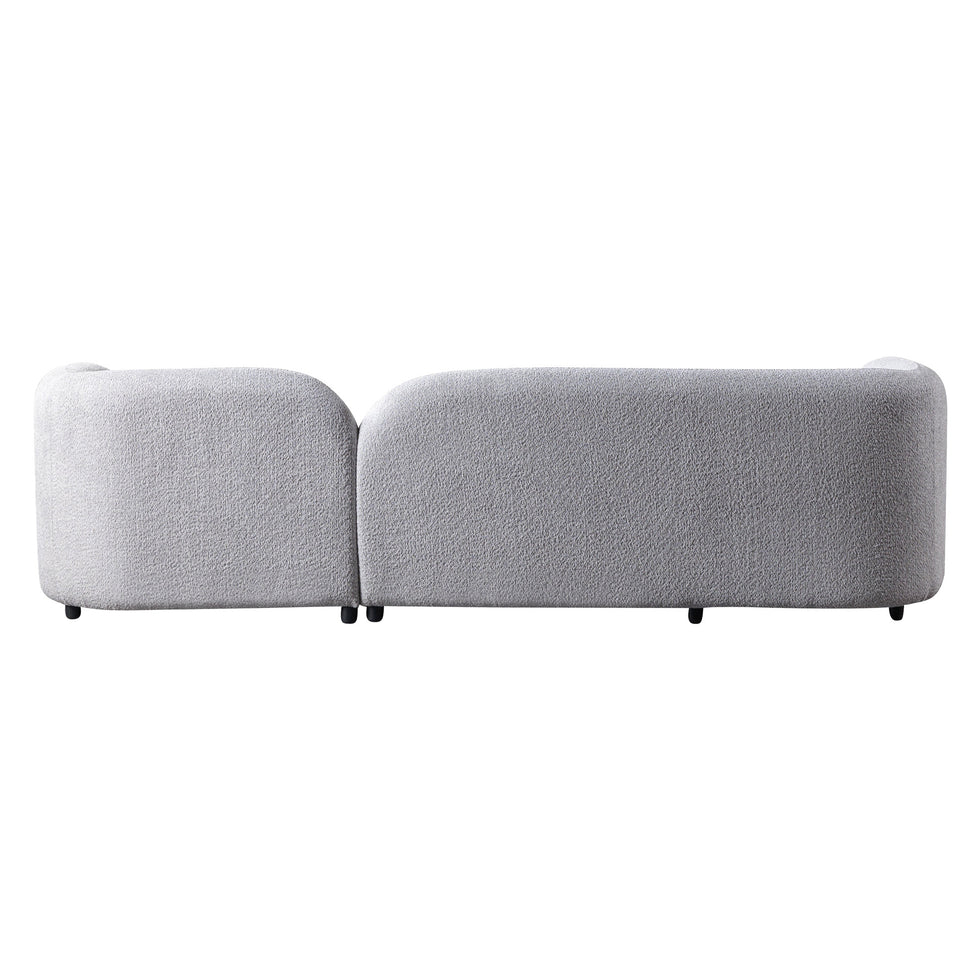 Nova - Liva Gray Boucle RAF 110" Sectional