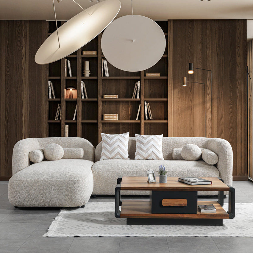 Nova - Liva Sand Boucle 110" Sectional
