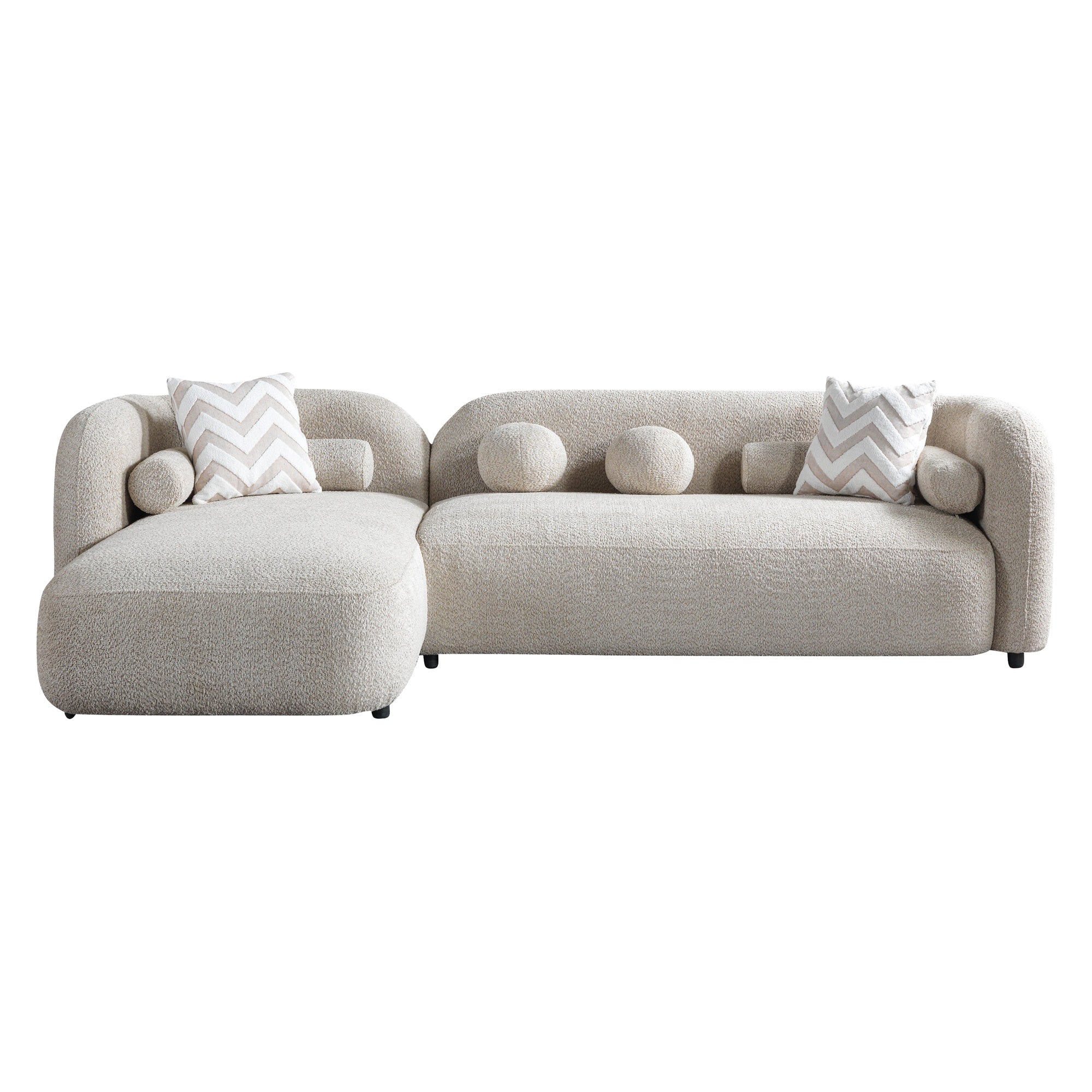 Nova - Liva Sand Boucle 110" Sectional