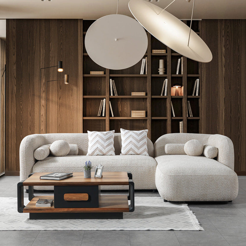Nova - Liva Sand Boucle 110" Sectional