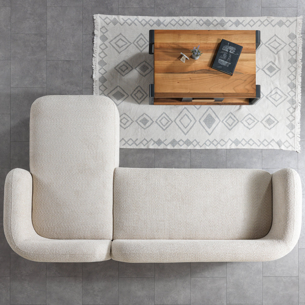 Nova - Liva Sand Boucle 110" Sectional
