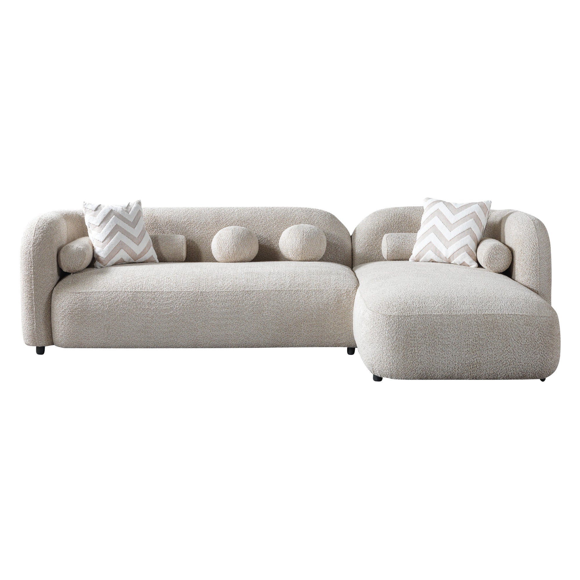 Nova - Liva Sand Boucle 110" Sectional