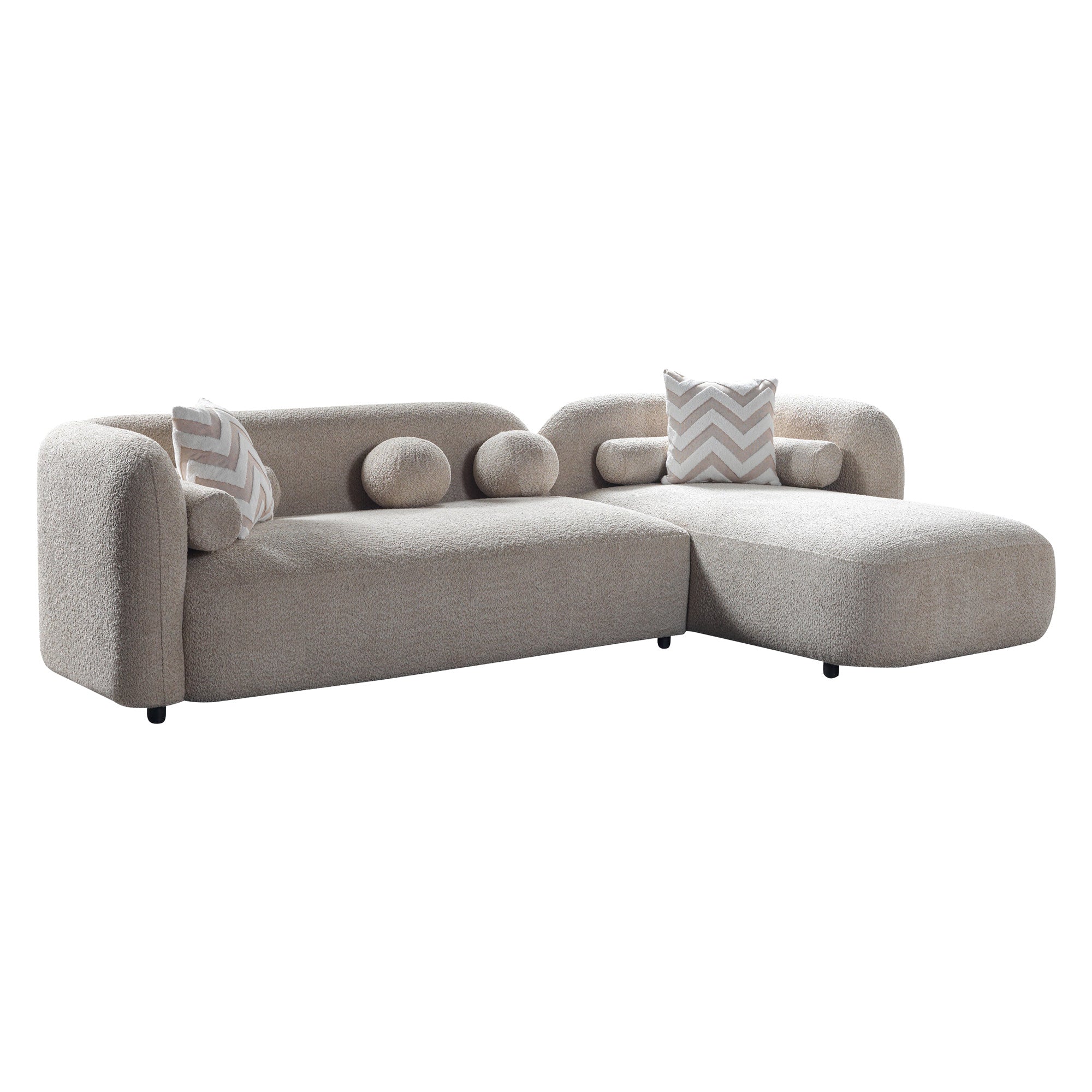 Nova - Liva Sand Boucle 110" Sectional