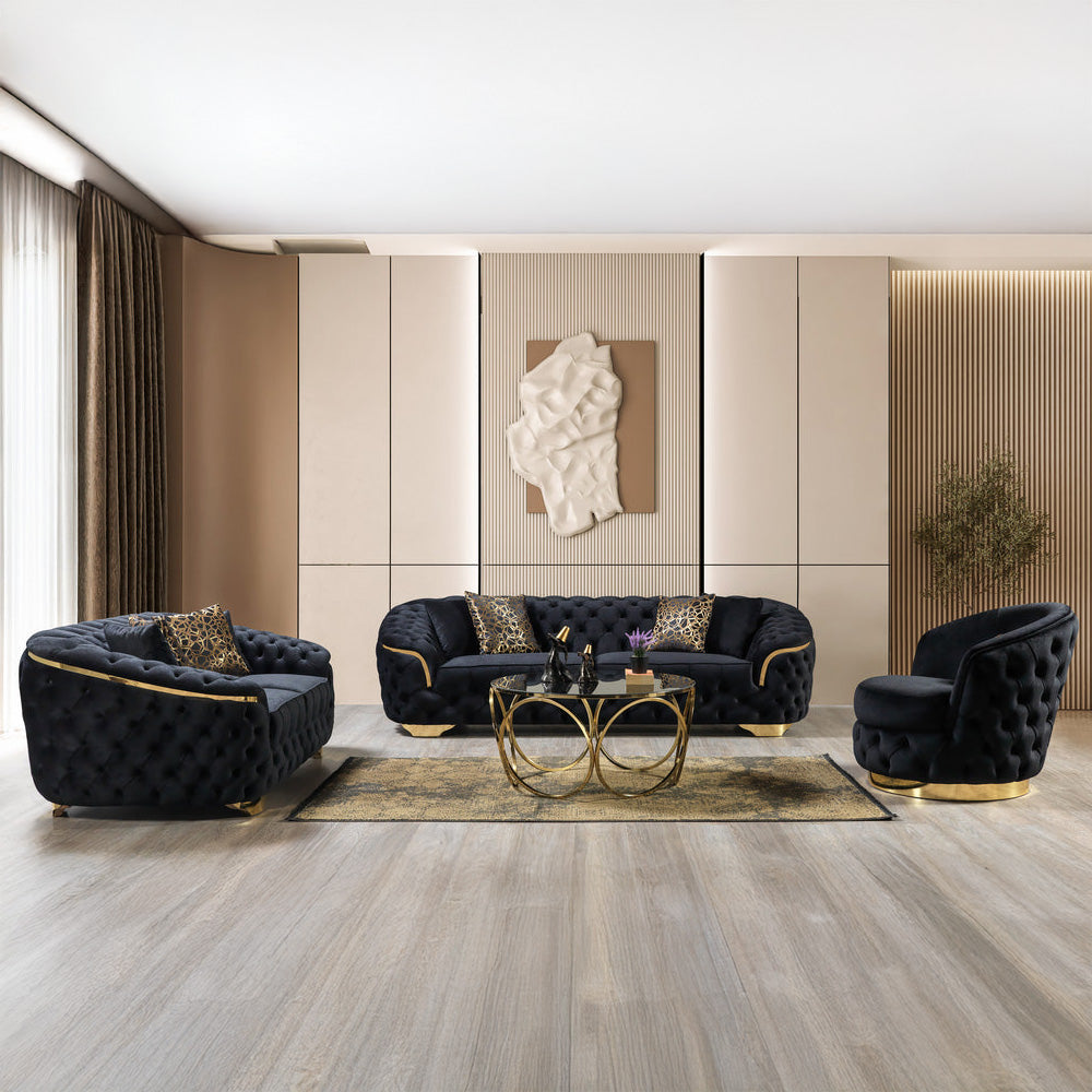Nova - Lupino Velvet Sofa & Loveseat