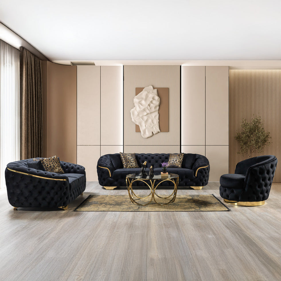 Nova - Lupino Velvet Sofa & Loveseat