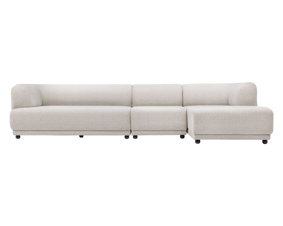Nova - Lyna Ivory 3 Pc 144" RAF Sectional