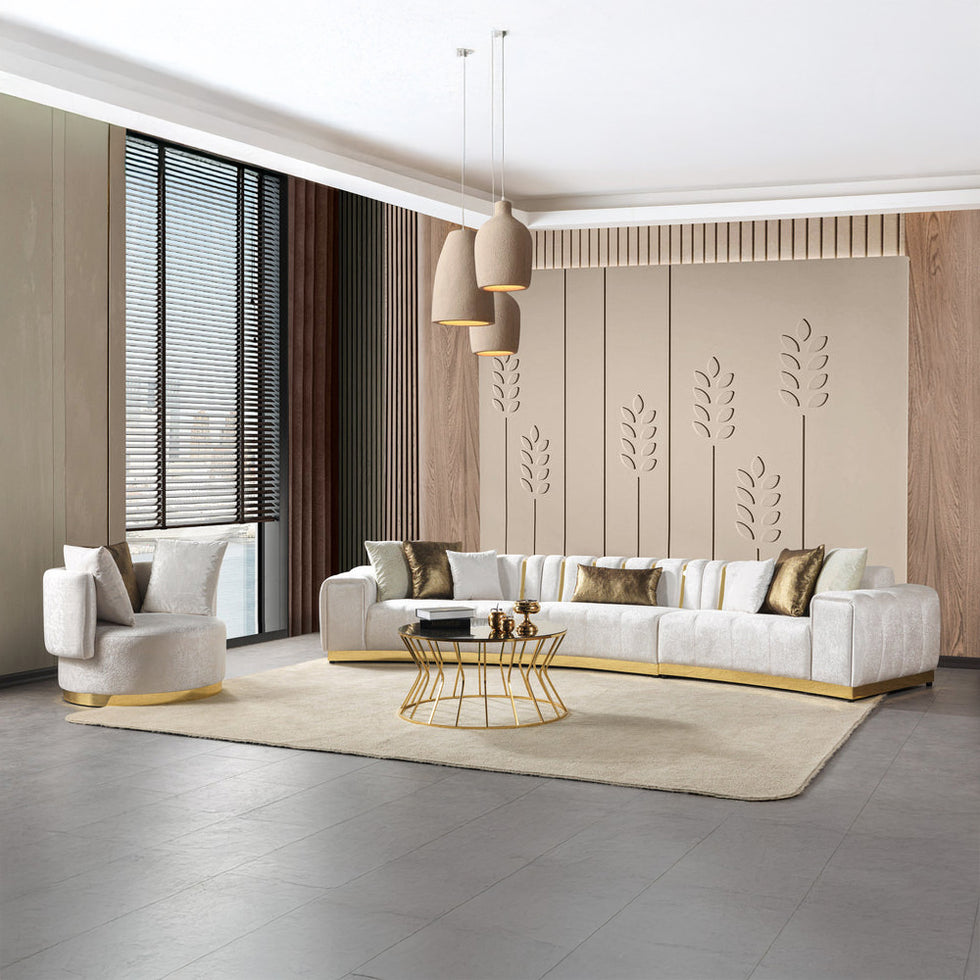 Nova - Michelle 3-Piece Curved 165" Sectional