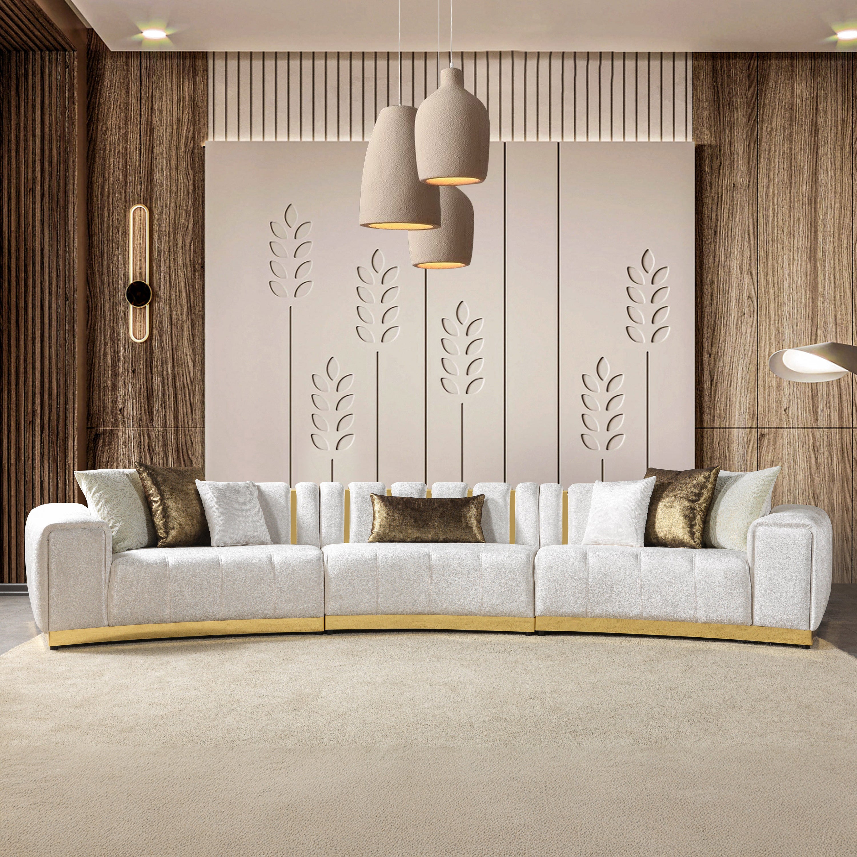 Nova - Michelle 3-Piece Curved 165" Sectional