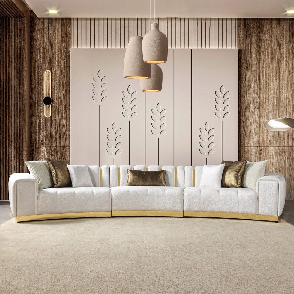Nova - Michelle 3-Piece Curved 165" Sectional