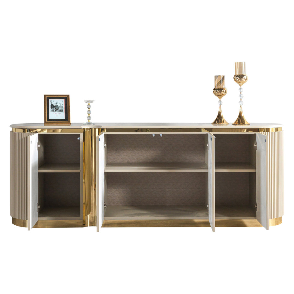 Nova - Milena Dining Server in Ivory