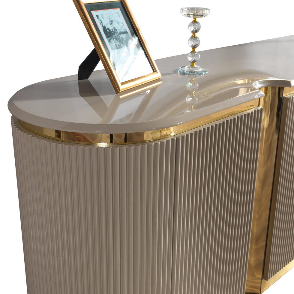 Nova - Milena Dining Server in Ivory