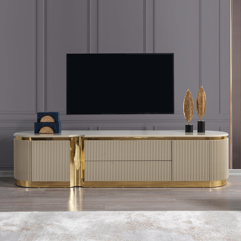 Nova - Milena TV Stand in Ivory