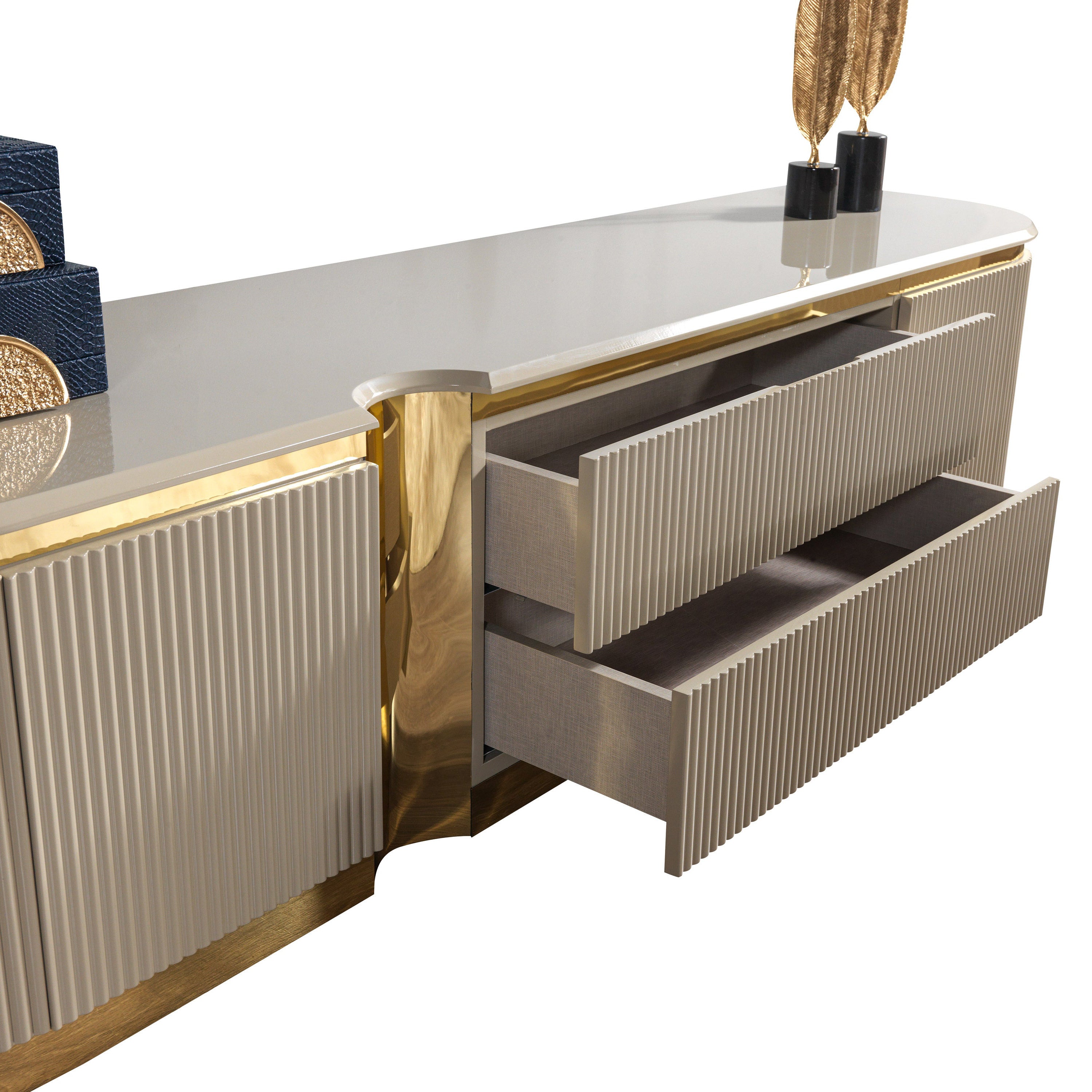 Nova - Milena TV Stand in Ivory