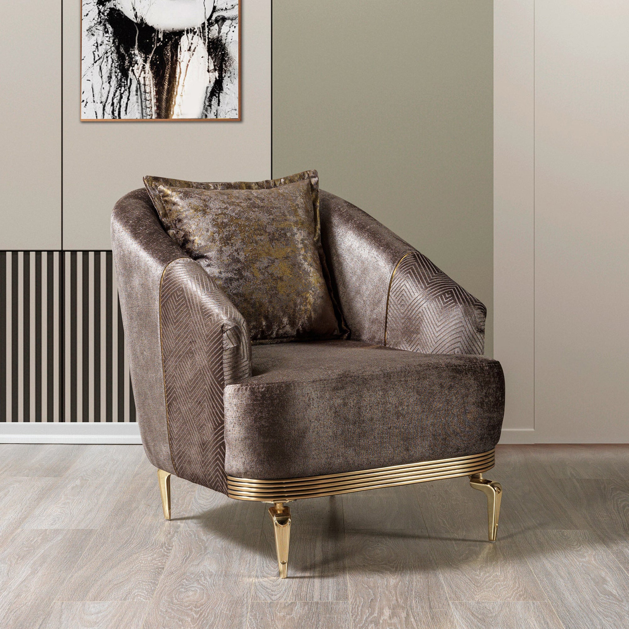 Nova - Santana Velvet Chair