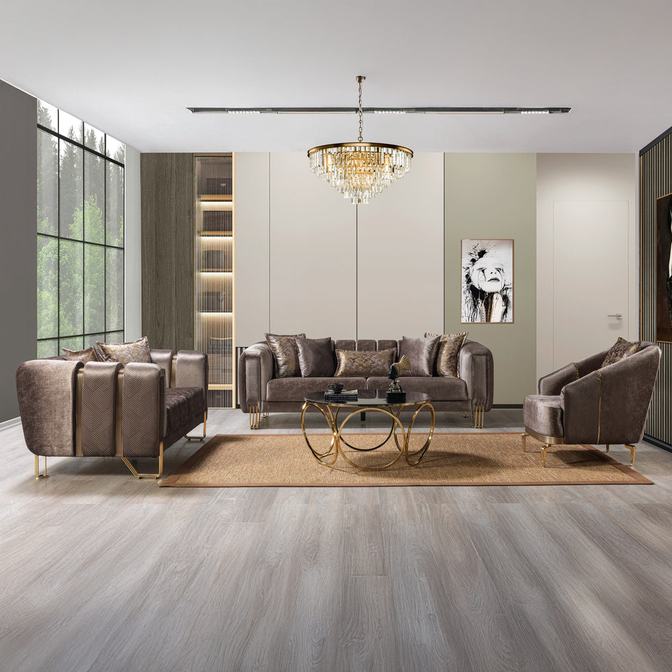 Nova - Santana Velvet Sofa & Loveseat